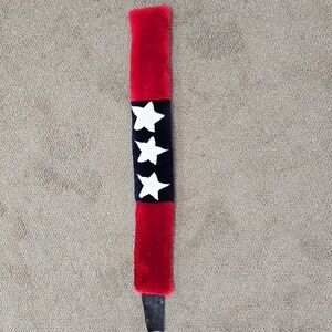 Red, White, and Blue Stars Sheared Beaver Fur Headband